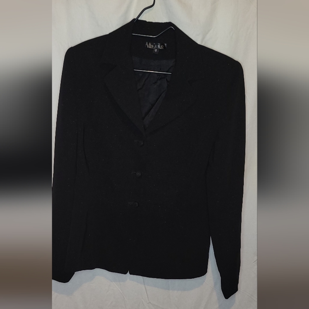 Women's Versai Black Blazer with Buttons Size 12